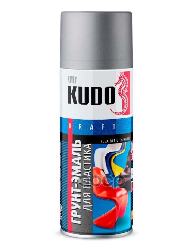 291 р. Грунт-Спрей Kudo Для Пластика Серый Акриловый (Ral 7031) (520Мл) (Ku-6001) Kudo арт. KU-6001  с доставкой в г. Кемерово