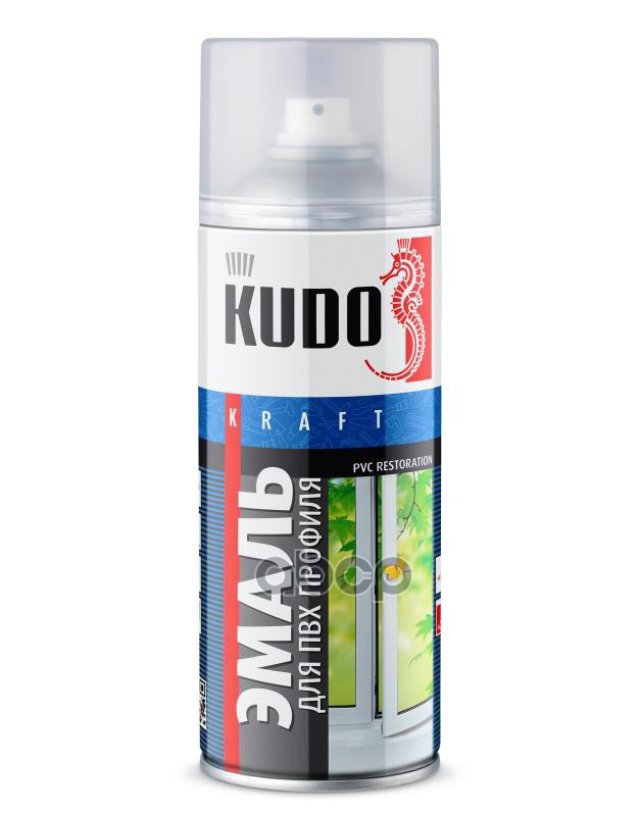 299 р. Краска-Спрей Kudo Для Пвх-Профиля Белая (520 Мл) (Ku-6101) Kudo арт. KU-6101  с доставкой в г. Кемерово