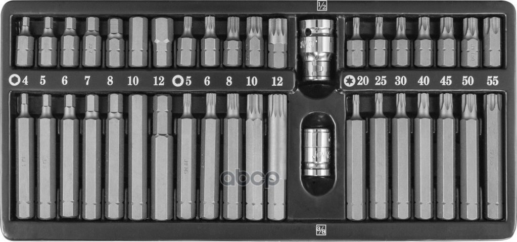 5 499 р. Набор Бит 40 Предм. Hex, Torx, Spline   Jonnesway (S29h4140s) Jonnesway арт. S29H4140S  с доставкой в г. Кемерово