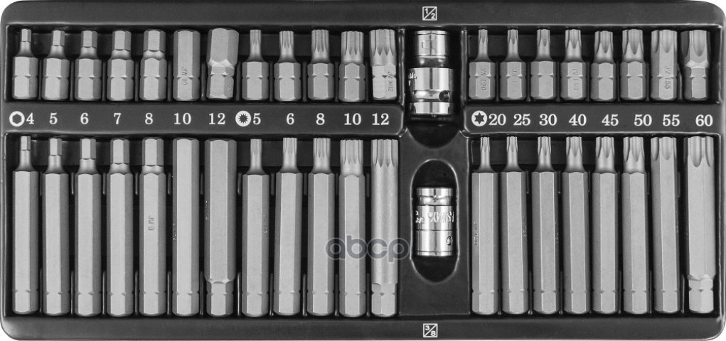 5 899 р. Набор Бит 42 Предм. Hex, Torx, Spline Jonnesway (S29h4142sm) Jonnesway арт. S29H4142SM  с доставкой в г. Кемерово
