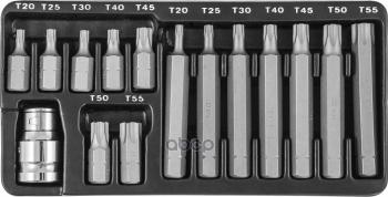3 299 р. Набор Бит Torx (Звездочки) Т20-Т55, 15 Предм. Jonnesway (S29h4215s) Jonnesway арт. S29H4215S  с доставкой в г. Кемерово. Увеличить фотографию 1