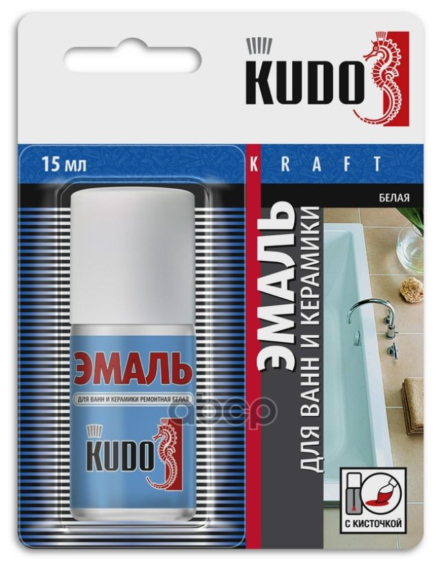 155 р. Краска-Кисточка Kudo Для Бытовой Техники, Белая (Ku-7K1311) Kudo арт. KU-7K1311  с доставкой в г. Кемерово