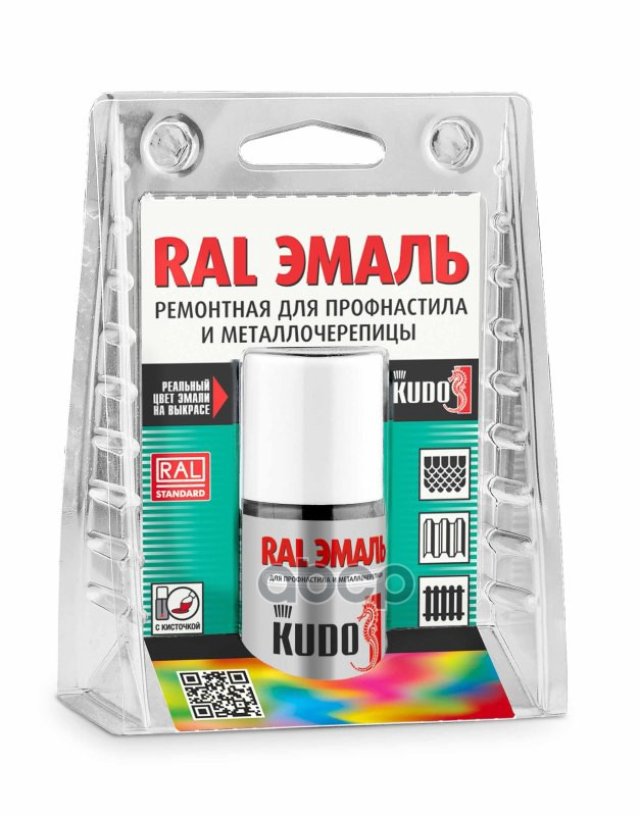 151 р. Краска-Кисточка Kudo Для Металлочерепицы Ral 6005 Зеленый Мох (Ku-7Ral6005) Kudo арт. KU-7RAL6005  с доставкой в г. Кемерово