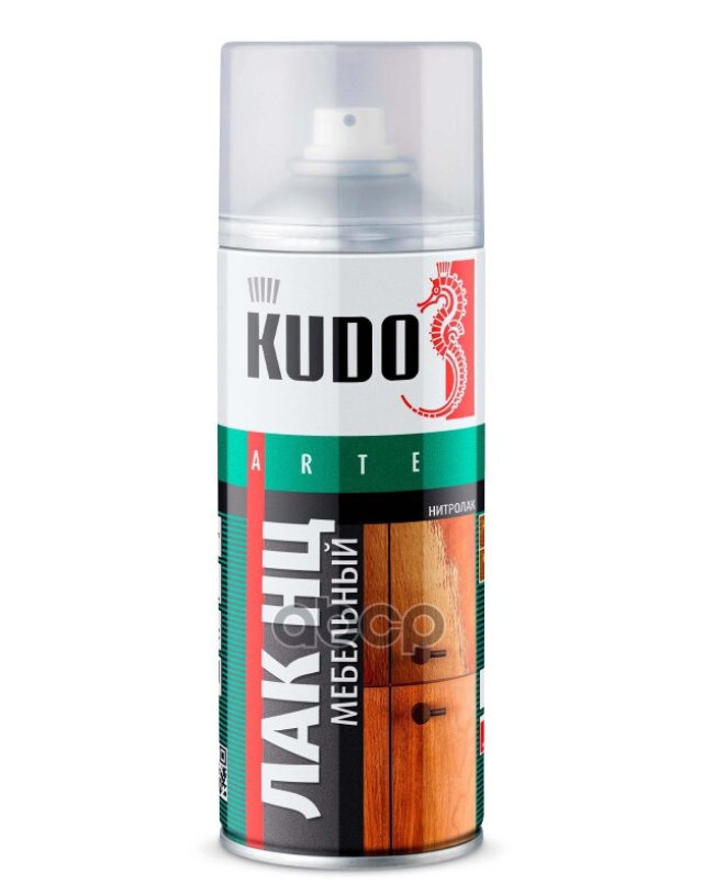349 р. Лак Kudo Нц (Нитроцеллюлозный) Мебельный Глянцевый (520 Мл) (Ku-9008) Kudo арт. KU-9008  с доставкой в г. Кемерово