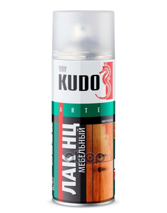 349 р. Лак Kudo Нц (Нитроцеллюлозный) Мебельный Матовый (520 Мл) (Ku-9009) Kudo арт. KU-9009  с доставкой в г. Кемерово