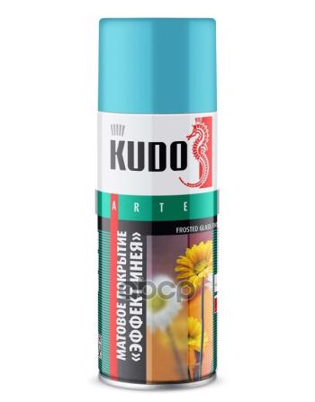 Декоративное Покрытие Для Стекла Kudo Эффект Инея (520 Мл) Аэрозоль, Голубое, Матовое (Ku-9032) Kudo арт. KU-9032