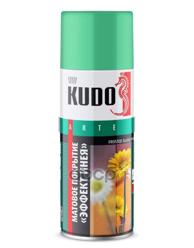 329 р. Декоративное Покрытие Для Стекла Kudo Эффект Инея (520 Мл) Аэрозоль, Зеленое, Матовое (Ku-9033) Kudo арт. KU-9033  с доставкой в г. Кемерово