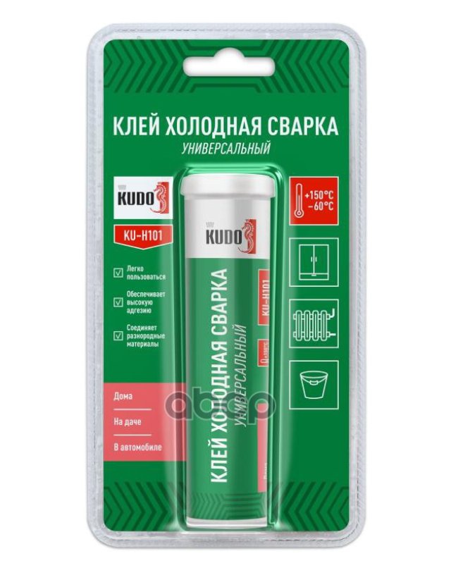 152 р. Холодная Сварка Kudo Универсальная  (60Г) (Ku-H101) Kudo арт. KU-H101  с доставкой в г. Кемерово