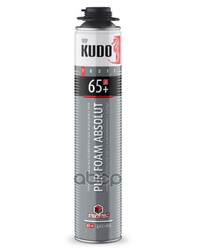 599 р. Пена Монтажная Профессиональная  Kudo Proff 65+ (1000 Мл., 930 Гр.) Kudo арт. KUPP10S65+  с доставкой в г. Кемерово