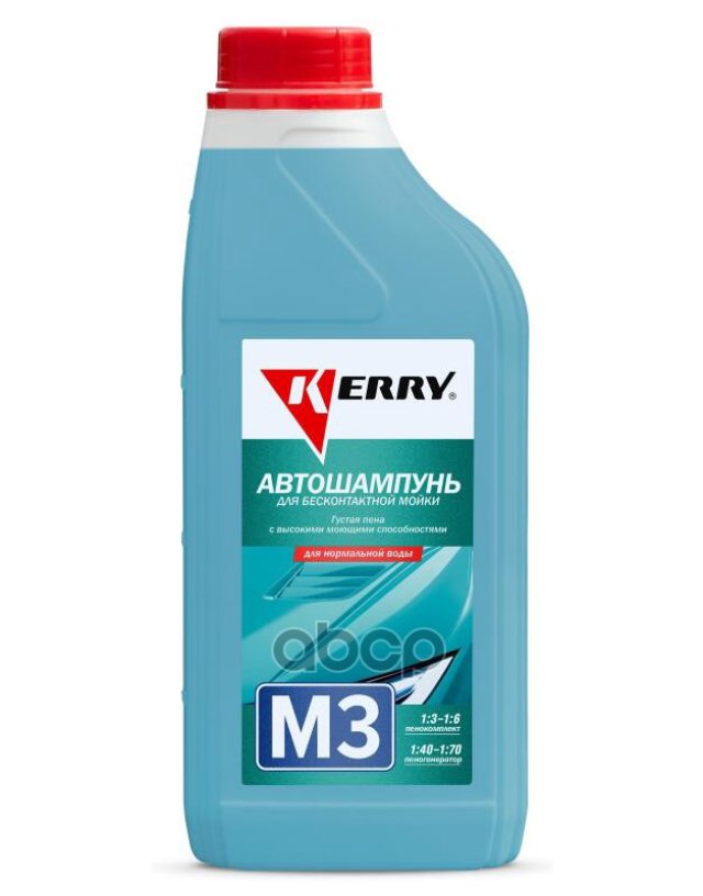 429 р. Автошампунь Kerry М-3 Для Бесконтактной Мойки ( 1Л.) Концентрат, Для Нормальной Воды Kerry арт. KR-307-3  с доставкой в г. Кемерово