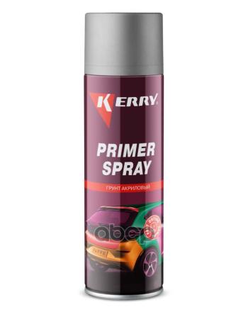 Грунт-Спрей Kerry Акриловый Серый Primer Spray (650Мл) (Kr-606) Kerry арт. KR-606-1