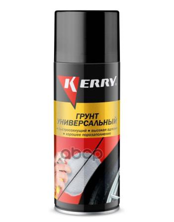 Грунт-Спрей Kerry Универсальный Алкидный Черный (520 Мл) (Kr-925-3) Kerry арт. KR-925-3