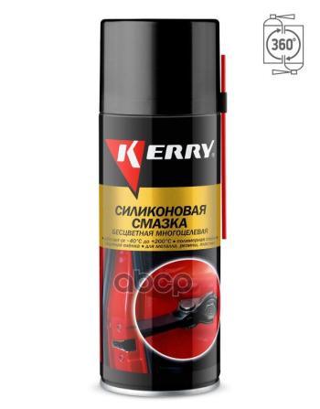 379 р. Смазка Силиконовая Kerry (520 Мл) Аэрозоль (Kr-941) Kerry арт. KR-941  с доставкой в г. Кемерово. Увеличить фотографию 1