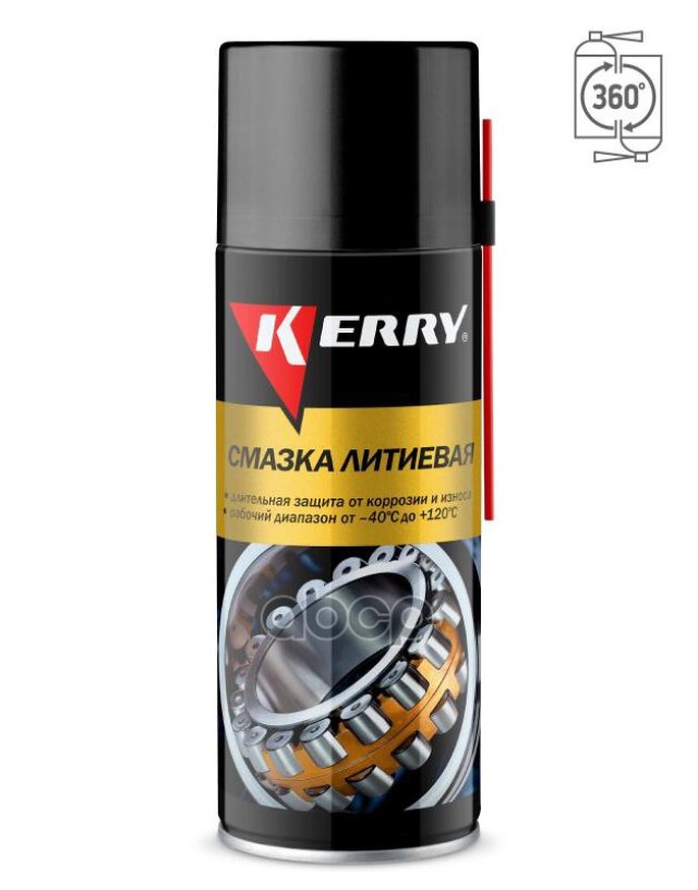 359 р. Смазка Литиевая Kerry (520 Мл) Аэрозоль. (Kr-942) Kerry арт. KR-942  с доставкой в г. Кемерово