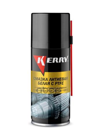 264 р. Смазка Литиевая Kerry (210 Мл) С Ptfe, Белая, Аэрозоль (Kr-942-1) Kerry арт. KR-942-1  с доставкой в г. Кемерово. Увеличить фотографию 1