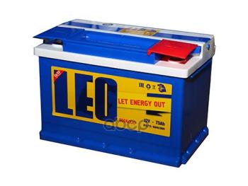 Аккумулятор  75 Leo (Let Energy Out) Прямая Полярность LEO арт. 6CT-75L1