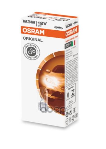 36 р. Лампа 12 V  3 W Osram (Габариты, Салон) W2,1X9,5D (2821*) Osram арт. 2821*  с доставкой в г. Кемерово. Увеличить фотографию 1
