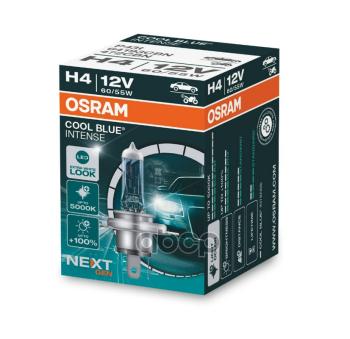 619 р. Лампа Галогеновая H4 12V  6055W Osram Cool Blue Intense +100% Xenon 5000K P43т-38 Original Osram арт. 64193 CBN  с доставкой в г. Кемерово. Увеличить фотографию 1