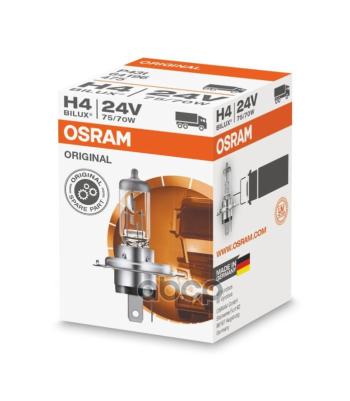 649 р. Лампа Галогеновая H4 24V  7570W Osram Standard Р43t-38 Osram арт. 64196*  с доставкой в г. Кемерово. Увеличить фотографию 1
