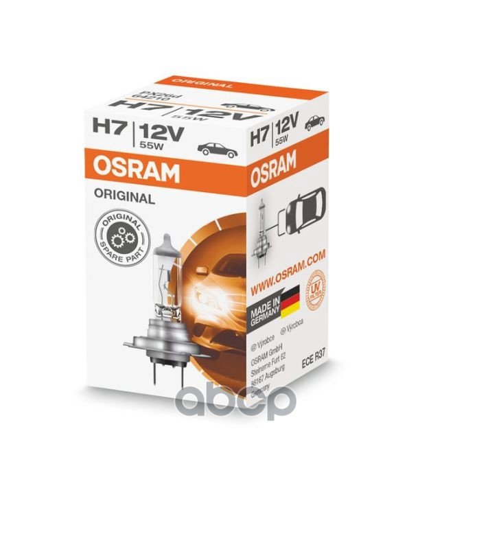 269 р. Лампа Галогеновая H7 12V  55W Osram Standard Рх26d Original (64210) Osram арт. 64210  с доставкой в г. Кемерово