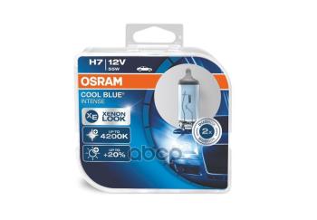 1 789 р. Лампа Галогеновая H7 12V  55W Osram Cool Blue Xenon Intense 4200K Рх26d (2 Шт.) (64210 Cbi-Hcb*) Osram арт. 64210CBI-HCB*  с доставкой в г. Кемерово. Увеличить фотографию 1