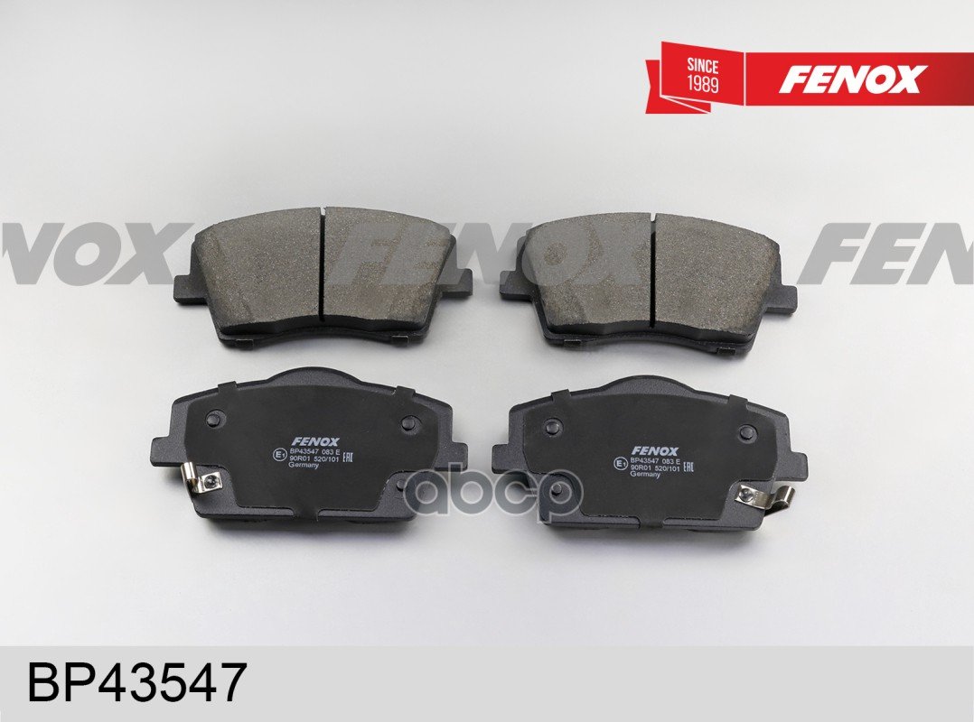 1 369 р. Колодка Тормозная Передняя Geely Tugella (Fy11) 20, Volvo Xc40 18 Fenox (Bp43547) FENOX арт. BP43547  с доставкой в г. Кемерово