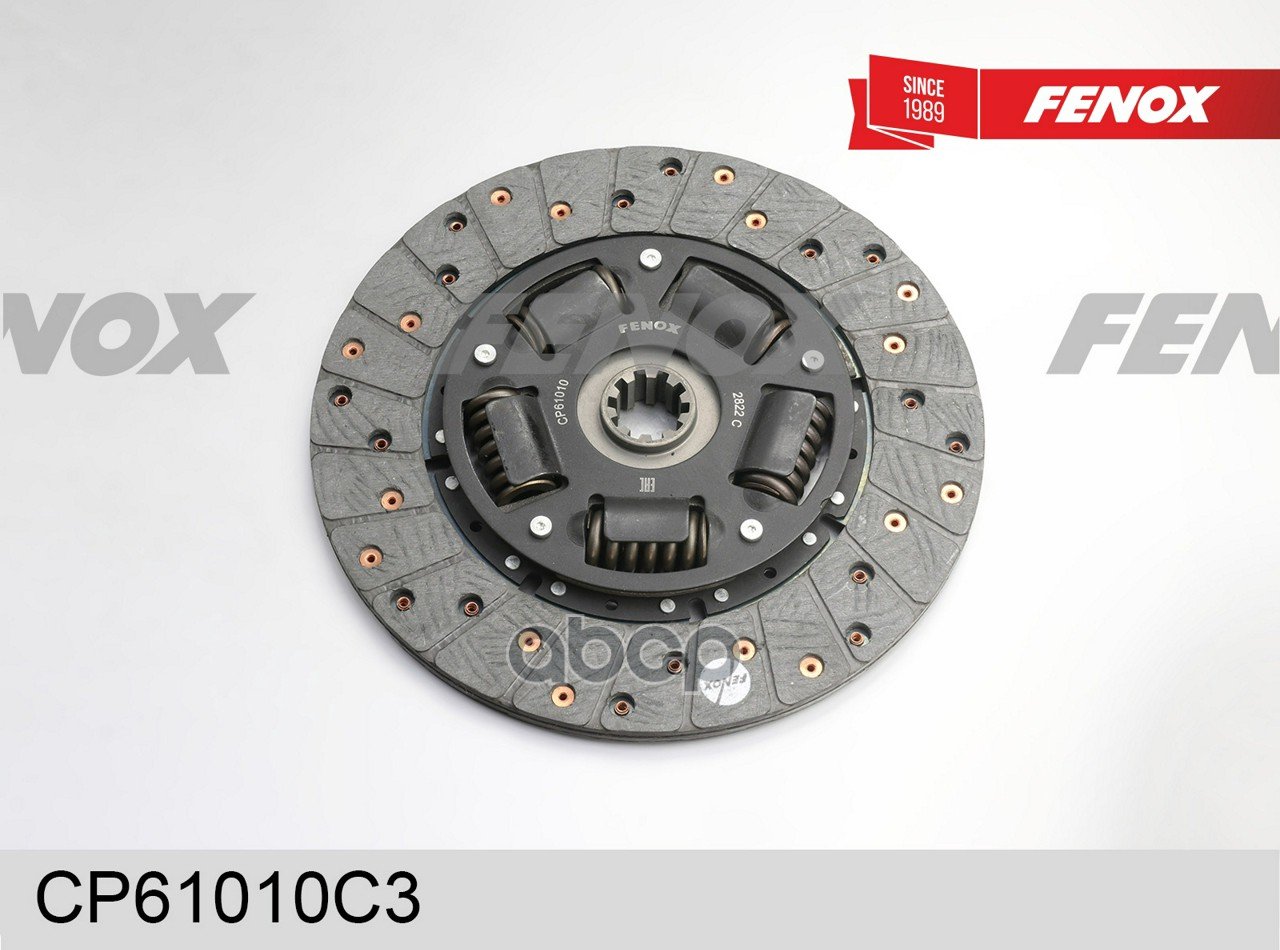 3 279 р. Диск Сцепления Ведомый Для АМ Газ Дв. 402, 406 Fenox (Медные Заклепки) (402-1601130) FENOX арт. CP61010C3  с доставкой в г. Кемерово
