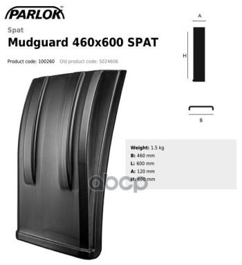 3 199 р. Крыло Прицепа Заднее Krone (Без Крепления) 490Х600 Мм PARLOK арт. 100260  с доставкой в г. Кемерово. Увеличить фотографию 1