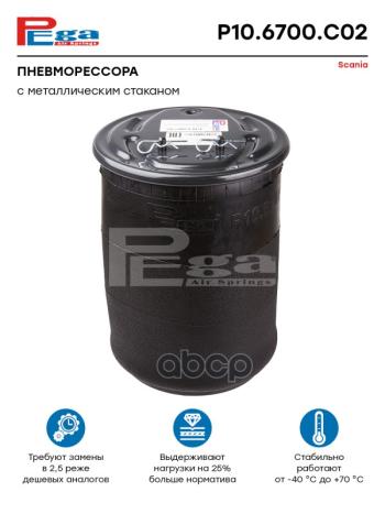 14 379 р. ППодушка 6700Np02 Scania PR Серия Зад. PEGA арт. P106700C02  с доставкой в г. Кемерово. Увеличить фотографию 1