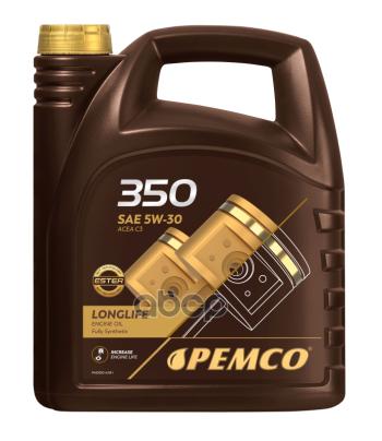 PEMCO Масло Моторное Синтетическое Pemco 350 Sae 5W-30, 4Л