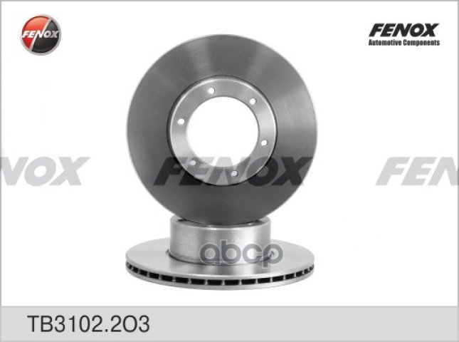 2 349 р. Диск Переднего Тормоза Для АМ Газ 3302 D-104 НО Fenox (Tb3102.2o3) (33023501077) FENOX арт. TB3102.2O3  с доставкой в г. Кемерово