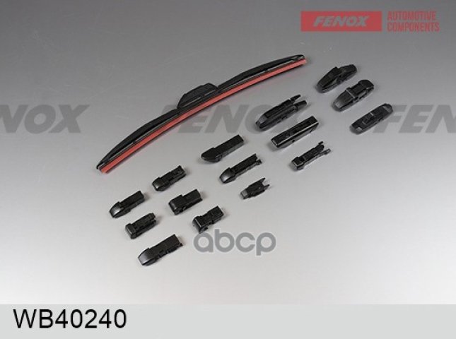 479 р. Щетка Стеклоочистителя 400 Мм16 Гибридная Fenox Крепление: 15 В 1 FENOX арт. WB40240  с доставкой в г. Кемерово