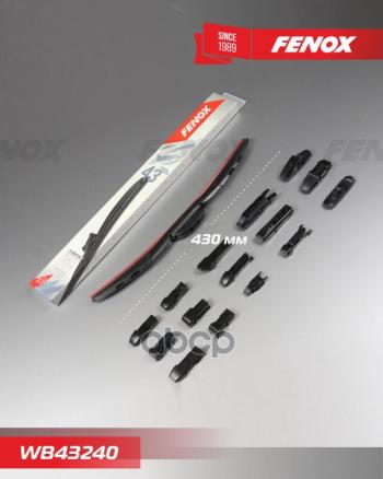 399 р. Щетка Стеклоочистителя 430 Мм17 Гибридная Fenox Крепление: 15 В 1 FENOX арт. WB43240  с доставкой в г. Кемерово. Увеличить фотографию 6
