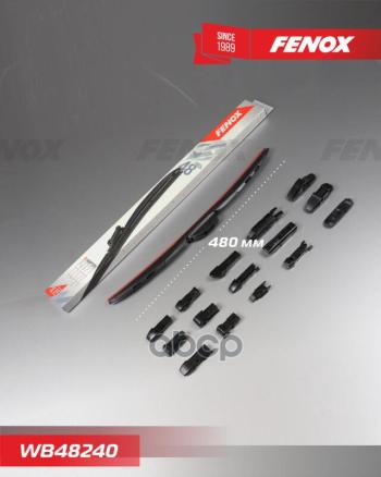 429 р. Щетка Стеклоочистителя 480 Мм19 Гибридная Fenox Крепление: 15 В 1 FENOX арт. WB48240  с доставкой в г. Кемерово. Увеличить фотографию 8