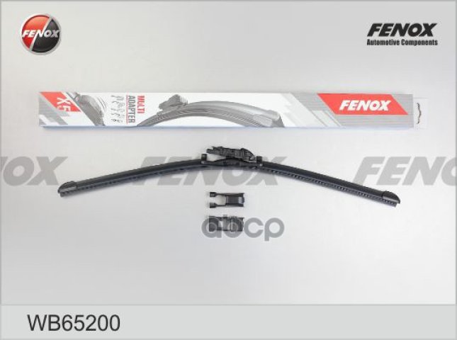 599 р. Щетка Стеклоочистителя 650Мм26 Бескаркасная Fenox + 5 Адаптеров (1Шт.) (Wb65200) FENOX арт. WB65200  с доставкой в г. Кемерово