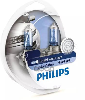 2 899 р. Лампа Галогеновая H4 12V  6055W Philips Crystal Vision P43t 4300K+W5w (К-Т 4 Шт) Original (12342Cvs Philips арт. 12342CVSM  с доставкой в г. Кемерово. Увеличить фотографию 1