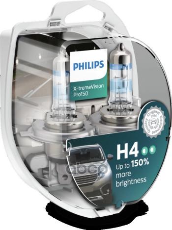 2 459 р. Лампа Галогеновая H4 12V  6055W Philips X-Treme Vision Pro +150% P43t-38 (2 Шт.) (12342Xvps2*) Philips арт. 12342XVPS2*  с доставкой в г. Кемерово. Увеличить фотографию 3