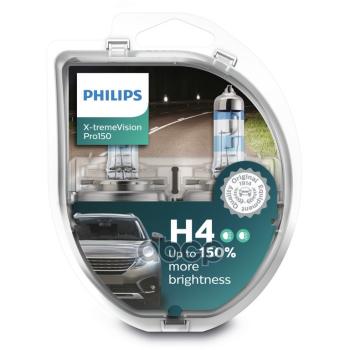 2 459 р. Лампа Галогеновая H4 12V  6055W Philips X-Treme Vision Pro +150% P43t-38 (2 Шт.) (12342Xvps2*) Philips арт. 12342XVPS2*  с доставкой в г. Кемерово. Увеличить фотографию 2