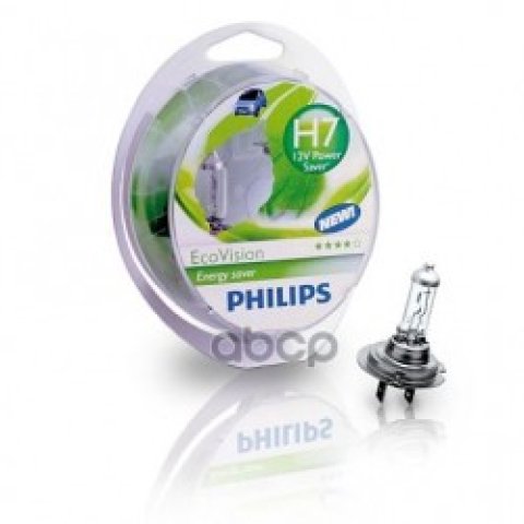 1 189 р. Лампа Галогеновая H7 12V  55W Philips Long Life Eco Vision Pх26d (2 Шт.) Philips арт. 12972 LLECO S2*  с доставкой в г. Кемерово