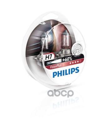 1 569 р. Лампа Галогеновая H7 12V  55W Philips Vision Plus +60%  Px26d (2 Шт.) Philips арт. 12972VPS2*  с доставкой в г. Кемерово. Увеличить фотографию 1