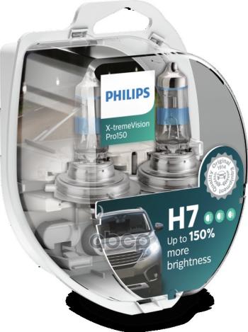 2 169 р. Лампа Галогеновая H7 12V  55W Philips X-Treme Vision Pro +150% Px26d (2 Шт.) (12972Xvps2*) Philips арт. 12972XVPS2*  с доставкой в г. Кемерово. Увеличить фотографию 3