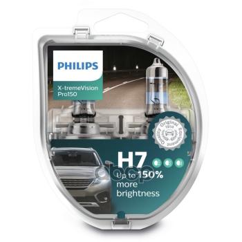 2 169 р. Лампа Галогеновая H7 12V  55W Philips X-Treme Vision Pro +150% Px26d (2 Шт.) (12972Xvps2*) Philips арт. 12972XVPS2*  с доставкой в г. Кемерово. Увеличить фотографию 2