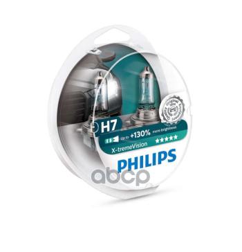 1 789 р. Лампа Галогеновая H7 12V  55W Philips X-Treme Vision +100% Px26d (2 Шт.) (12972 Xvs2) Philips арт. 12972 XVS2*  с доставкой в г. Кемерово. Увеличить фотографию 1