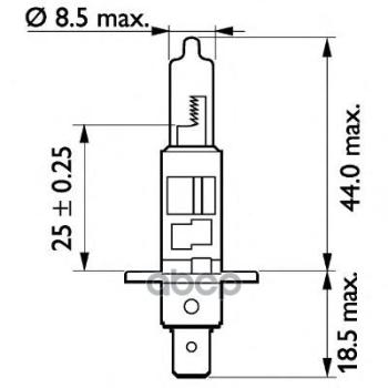 Лампа Галогеновая H1 24V  70W Philips Master Duty P14.5s (13258Mdc1*) Philips арт. 13258MDC1*