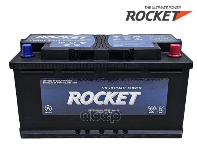 30 699 р. Аккумулятор  95 Rocket Agm Обратная Полярность ROCKET арт. AGM-L5  с доставкой в г. Кемерово