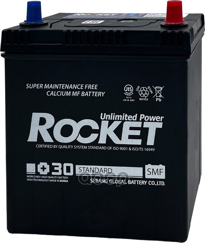 6 549 р. Аккумулятор  40 Rocket Smf Asia Обратная Полярность ROCKET арт. SMF 42B19L  с доставкой в г. Кемерово