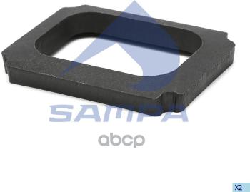 Пластина Кронштейна Рессоры Bpw  72.5X60x12 SAMPA арт. 071045