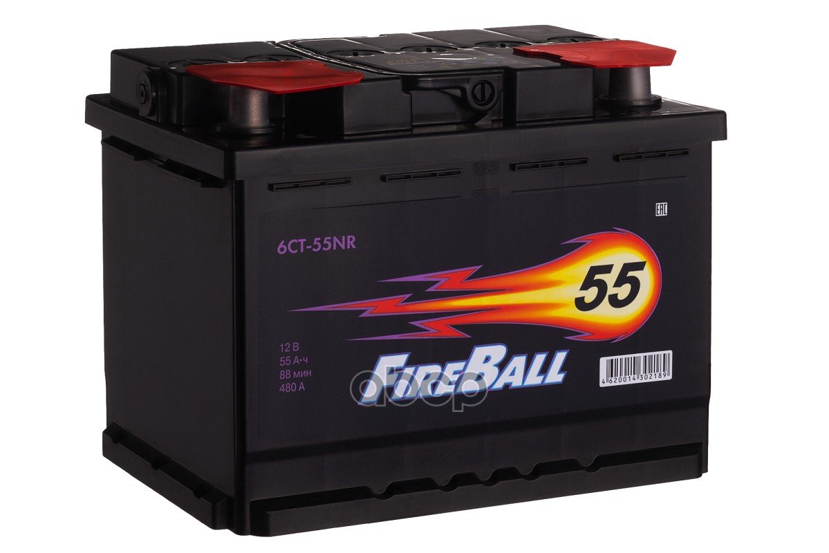 5 549 р. Аккумулятор  55 Fire Ball Обратная Полярность FireBall арт. 555 108 020  с доставкой в г. Кемерово