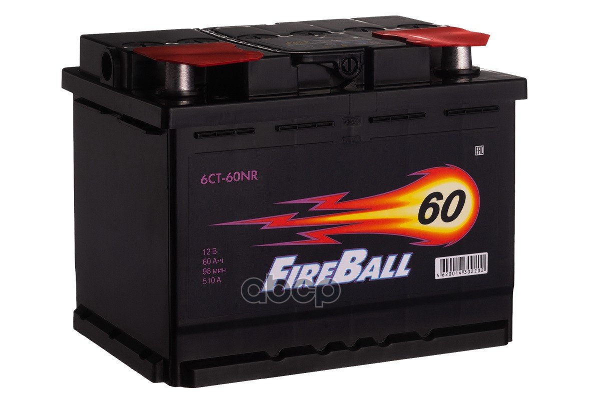 5 549 р. Аккумулятор  60 Fire Ball Обратная Полярность FireBall арт. 560 108 020  с доставкой в г. Кемерово