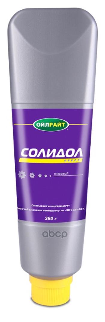 94 р. Смазка Солидол  Oilright   360Гр. Жировой OILRIGHT арт. 6092  с доставкой в г. Кемерово. Увеличить фотографию 1